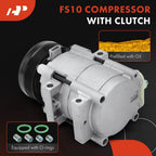 A/C Compressor with Clutch for Ford E-150 E-250 Econoline (1997-2001)