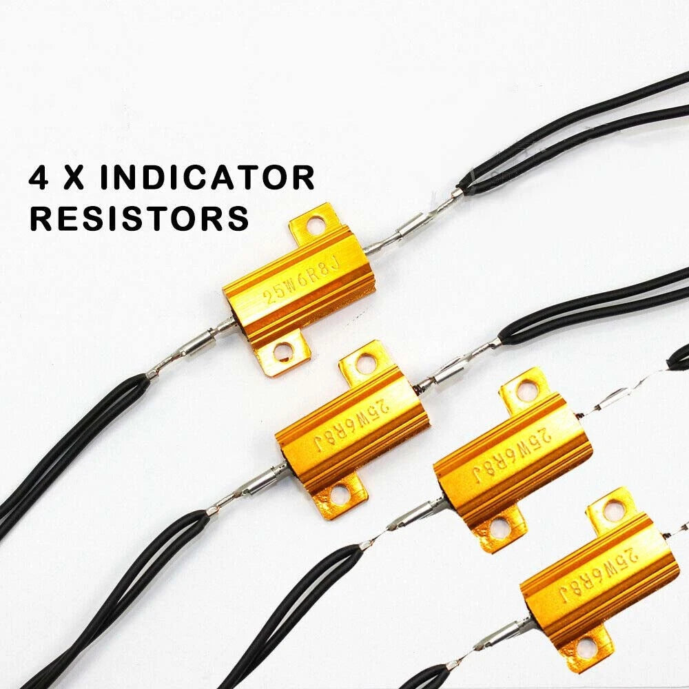 4X LED Turn Signal Indicator Load Resistor for Motorcycle