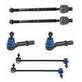 Set of 4 Tie Rod Ends & Sway Bar Links for Buick Enclave