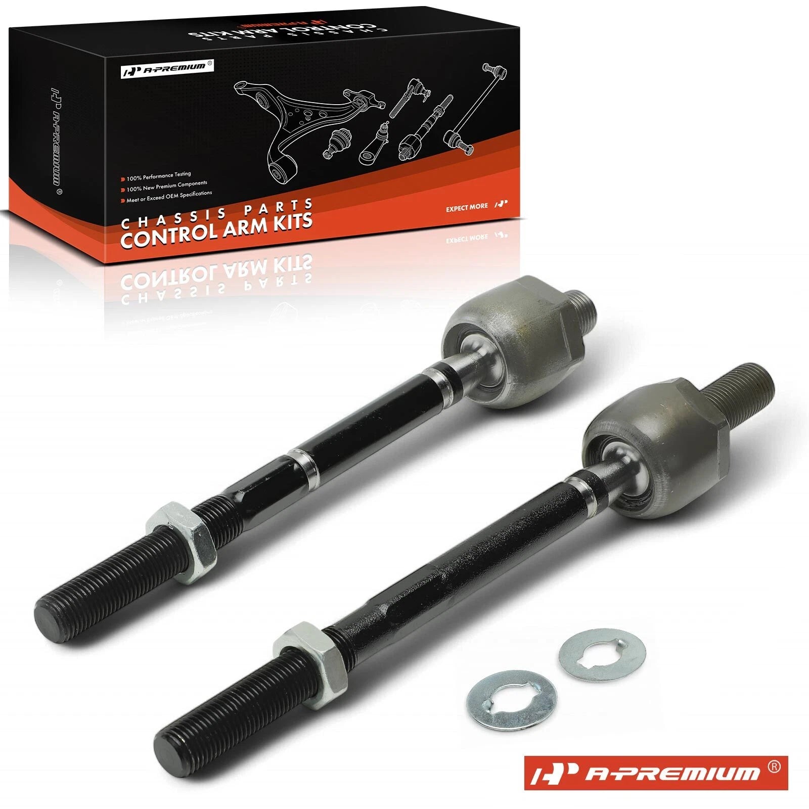 2X Front Inner Tie Rod End for Ford Thunderbird (2002)