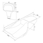 Driver Passenger Seat with Rider Backrest Pad for Harley Road Glide (2009–2023)