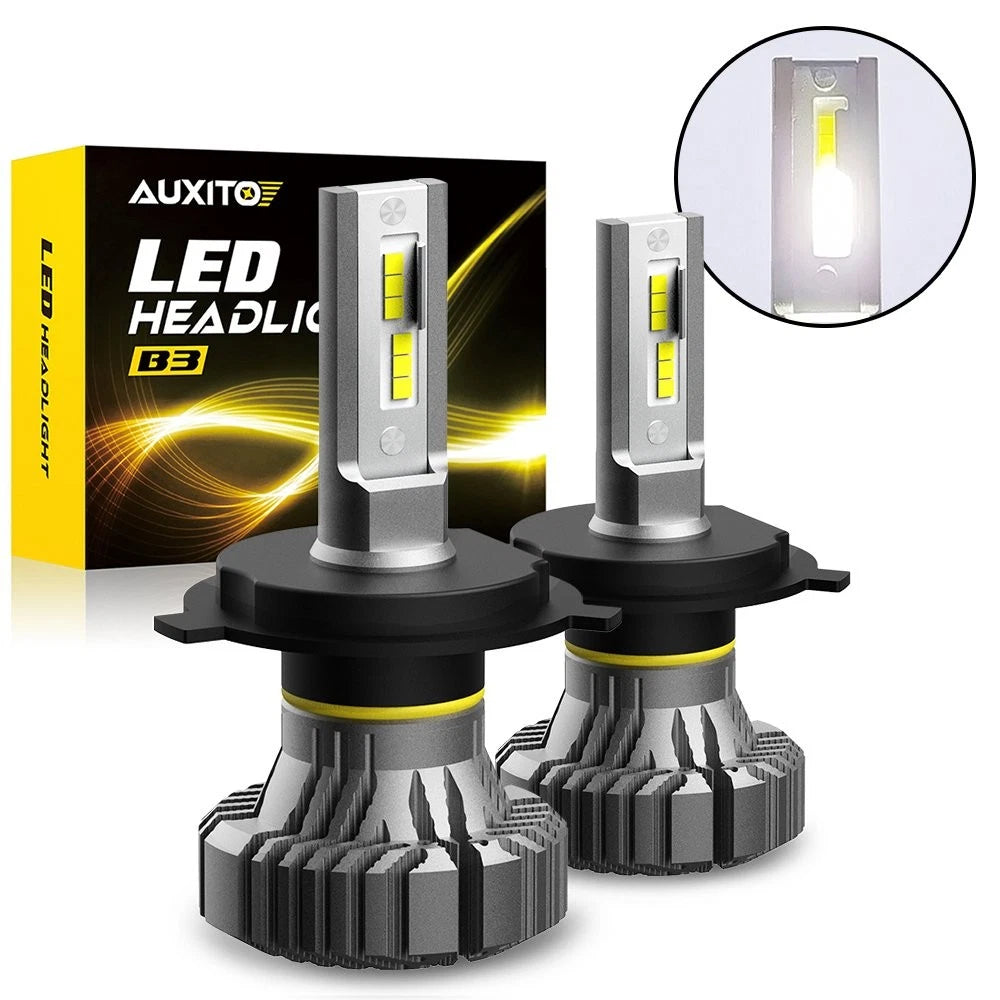 H4 LED Headlight Bulbs Kit for Hi/Lo Beam (Error Free)