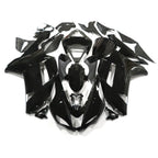 Gloss Black Fairing Kit for Kawasaki Ninja ZX6R (2007–2008) 636 Injection