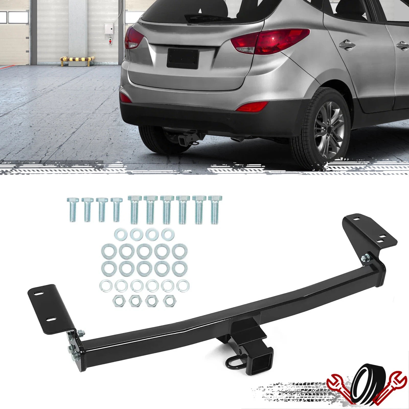 2" Trailer Tow Hitch for Hyundai Tucson (2010–2015) / Kia Sportage (2011–2015)