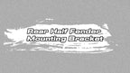 Set of 2 Heavy Duty Black Rear Half Fender Mounting Brackets for Universal Fit