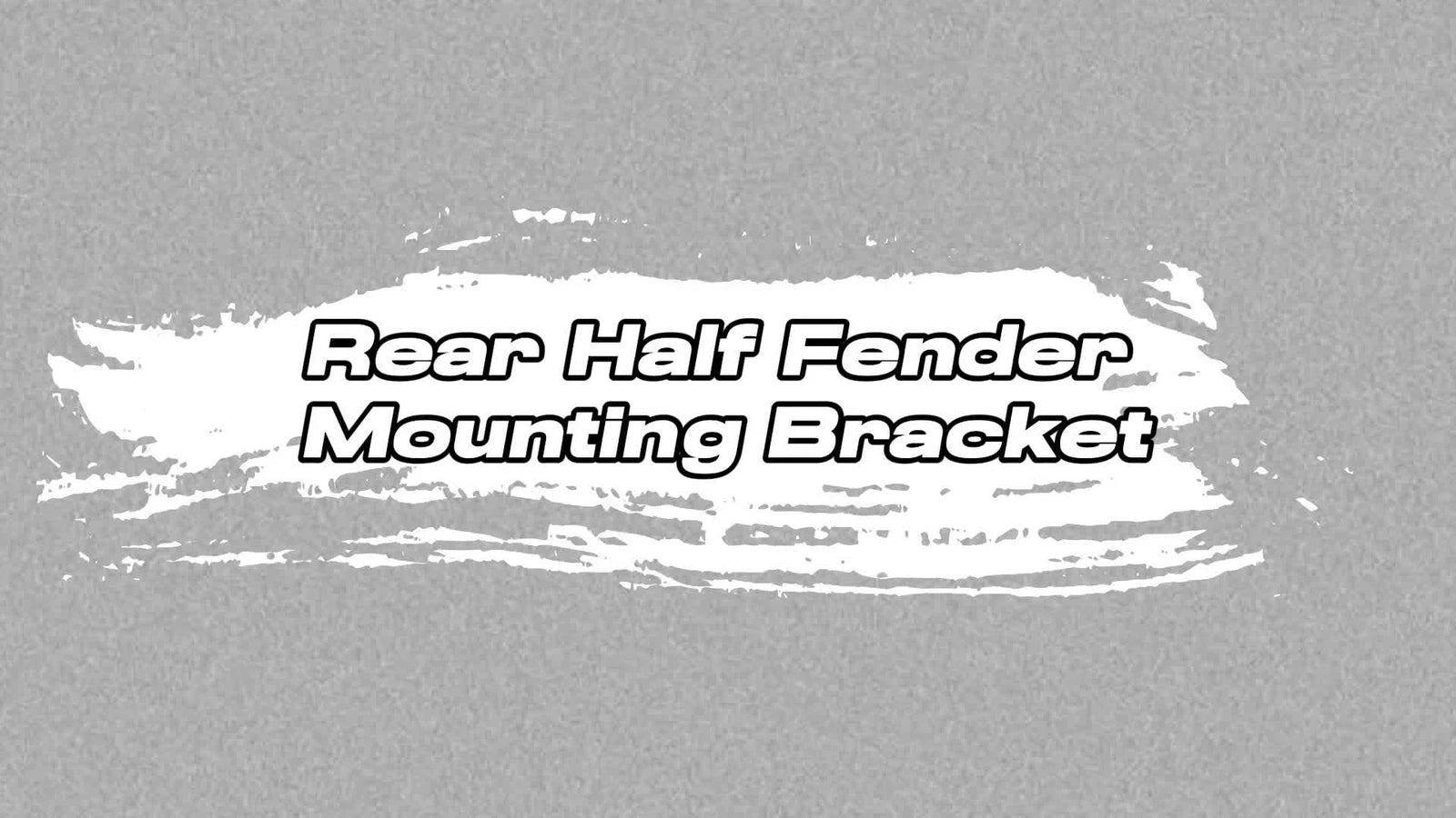 Set of 2 Heavy Duty Black Rear Half Fender Mounting Brackets for Universal Fit
