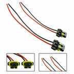 2-Pack Headlight Fog Light Adapter Connector for 9005/9006 (Fits 2005–2015)