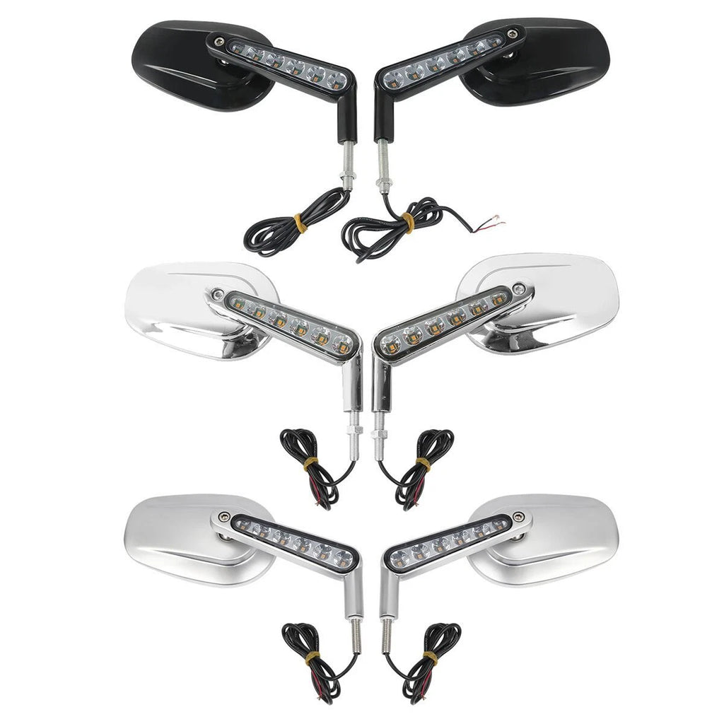 Rearview Mirrors with LED Turn Signals for Harley V-Rod VRSCF (2009–2017)