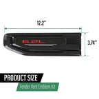 Fender Vent Emblem for GMC Sierra 1500 (2019–2025) Black Left + Right