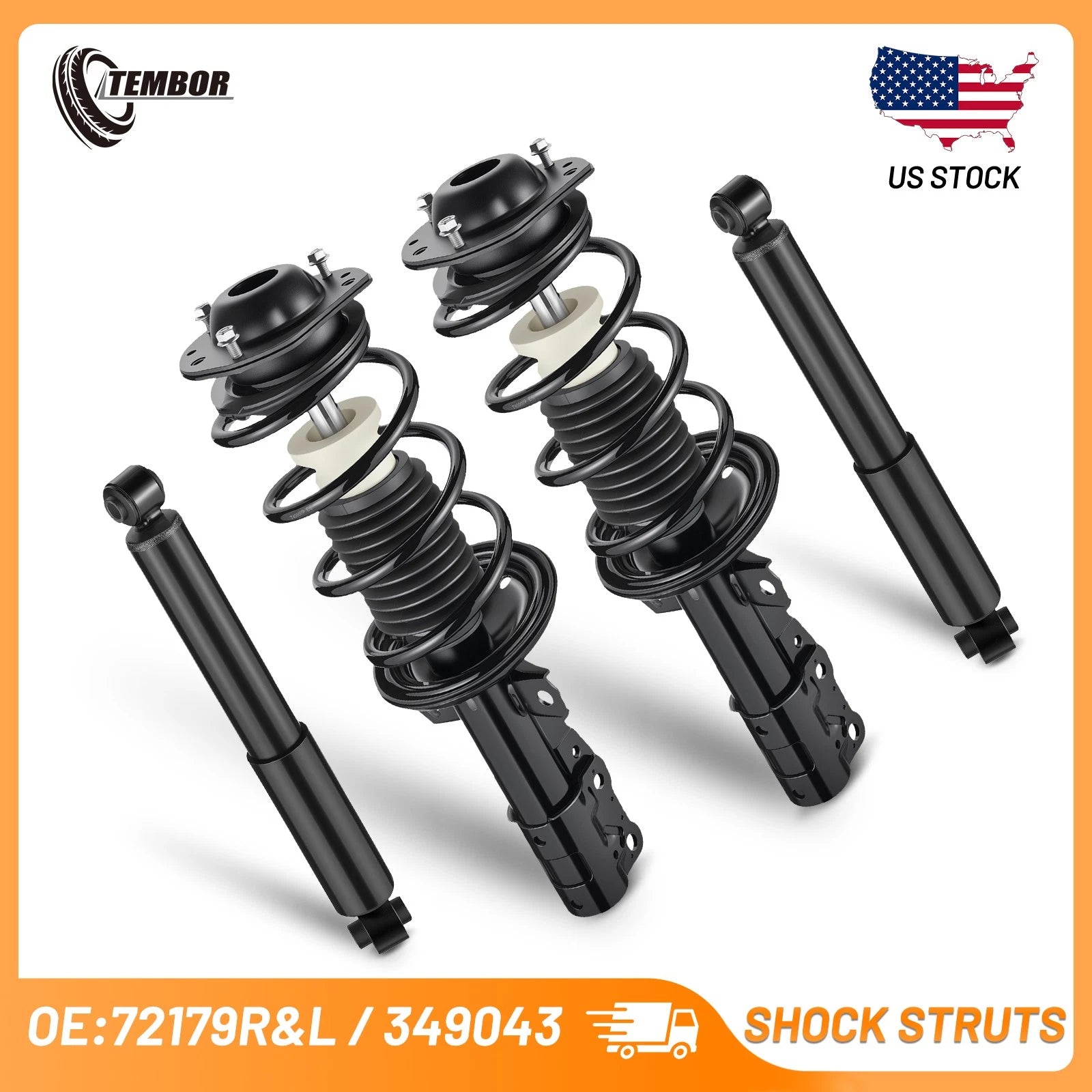 Loaded Struts for Chevrolet HHR 2006–2011 Front and Rear Left Right