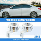 2 x Parking Sensor Retainer Holders for Honda Odyssey (2011-2017) Durable White