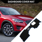 Dashboard Cover Mat for Mazda CX-30 (2020–2024) Black Blue 1 Set