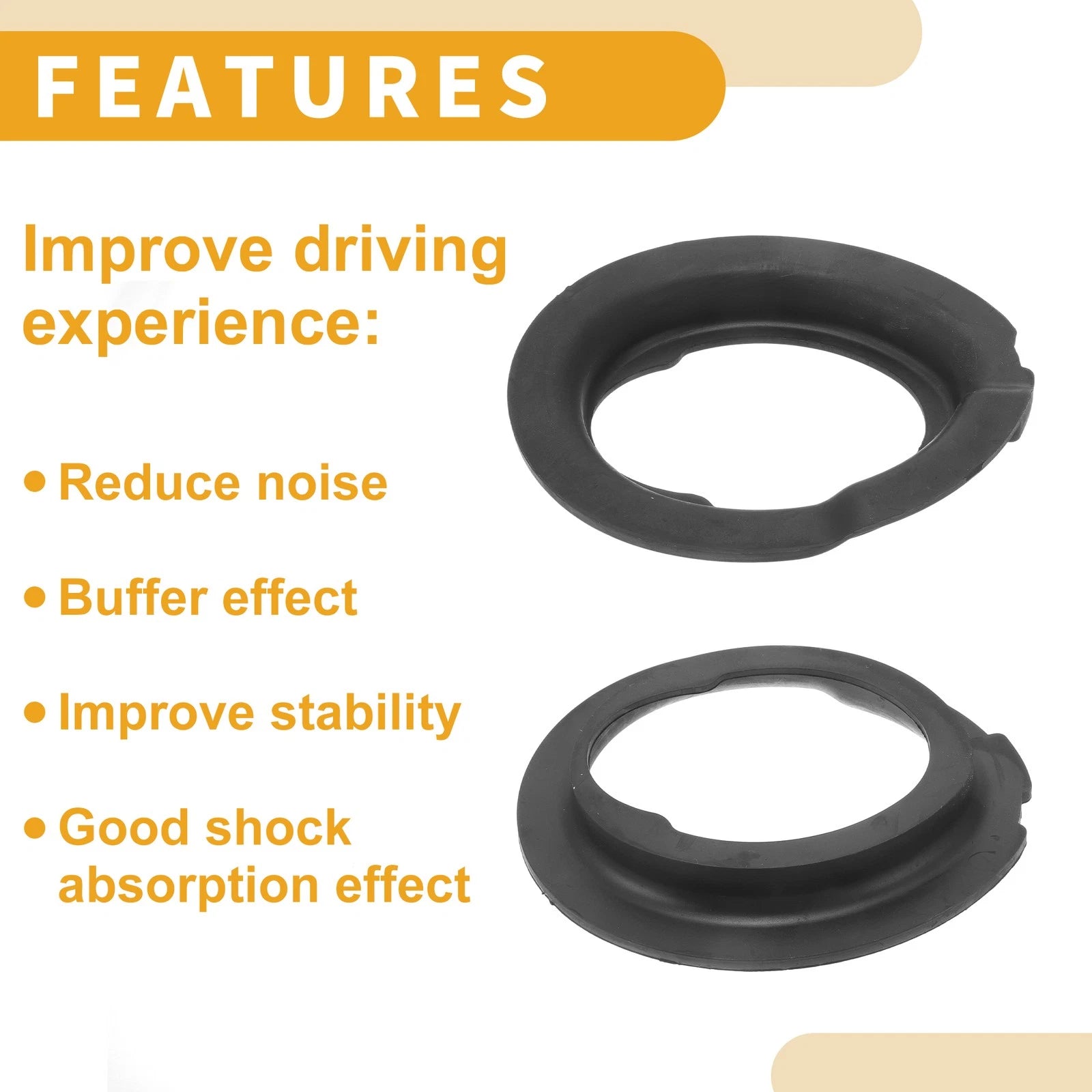 Lower Coil Spring Insulator No. 31331096664 for BMW 550i (2006–2010) Rubber
