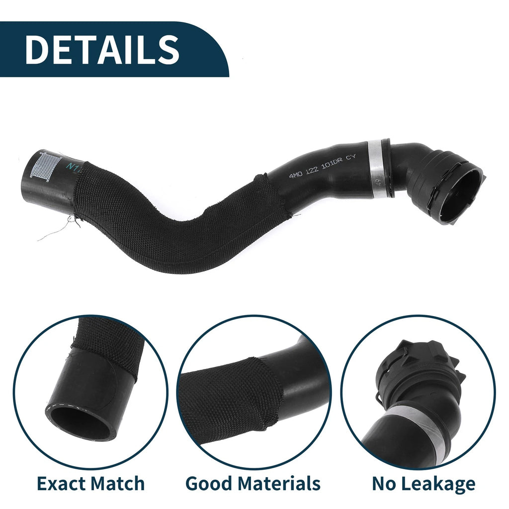 Radiator Hose Water Pipe for Audi Q7 3.0L (2020–2025) Rubber Black