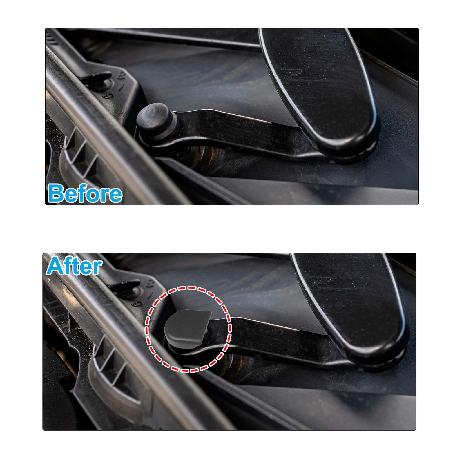 2X Front Windshield Wiper Arm Nut Cover Cap for Toyota Celica (2000–2005)