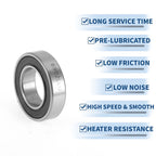 6902LLU Deep Groove Ball Bearing for Scooter Skateboard Wheel (15x28x7mm)