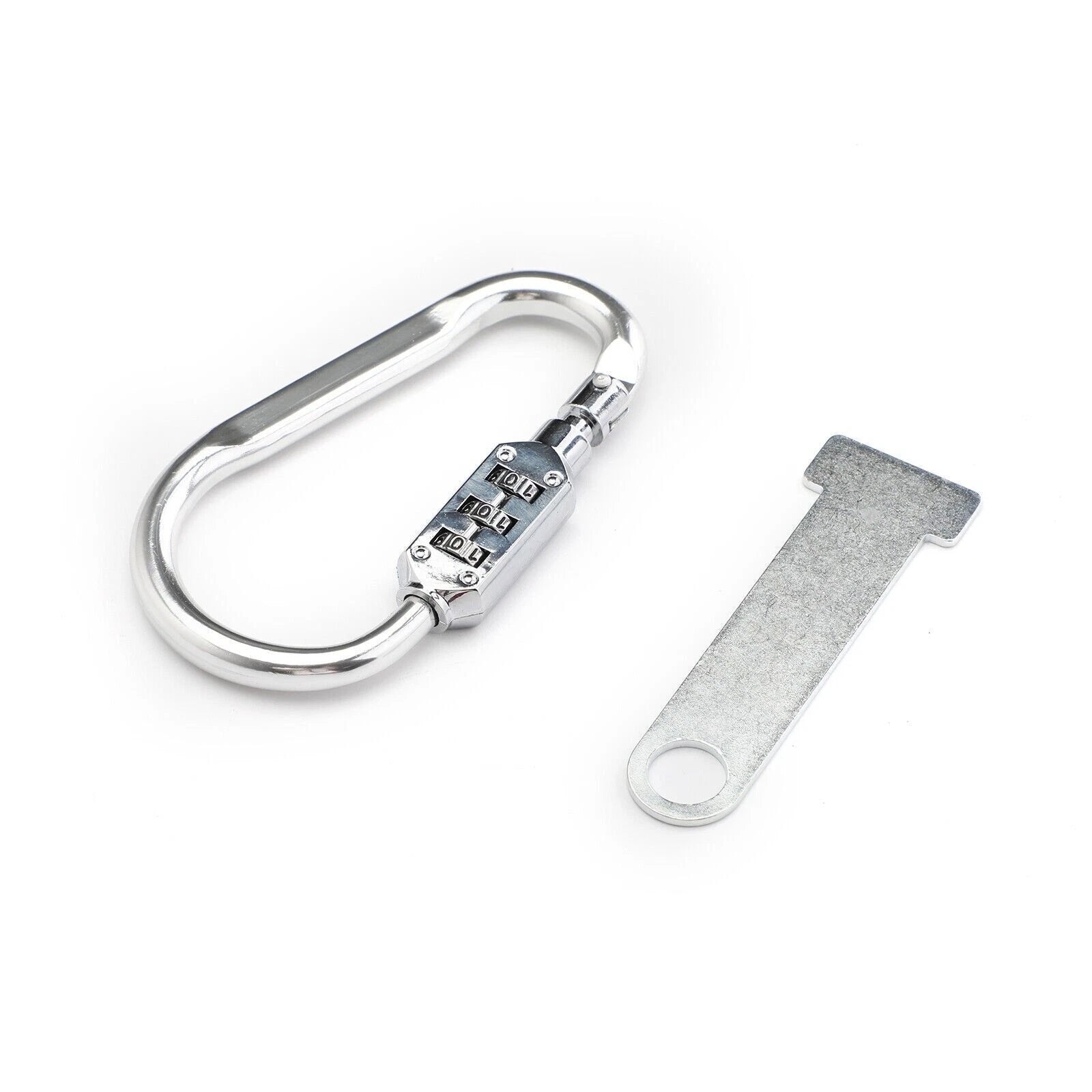 Helmet Lock Quick Release Buckle Fastener +T Bar for Motorcycle Scooter Bike