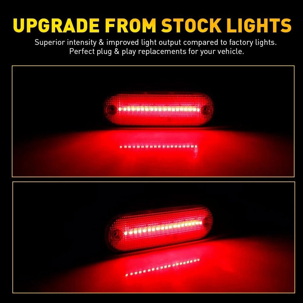 Set of 2 Rear Bumper Side Marker Reflector Lamps for Toyota RAV4 (1996–2000)