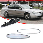 2X Clear Lens White LED Front Side Marker Lights for Nissan Maxima (2000–2003)
