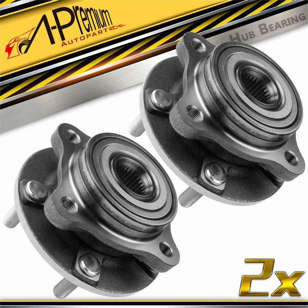 2X Front Wheel Hub & Bearing Assembly for Mitsubishi Lancer (2003–2006)