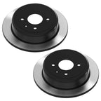 2X Rear E-Coated Disc Brake Rotors Set 258mm for Chevrolet SparkEV (2014–2016)