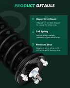 2X Struts & Shocks Coil Spring Assembly for Toyota Tundra (2000–2006)
