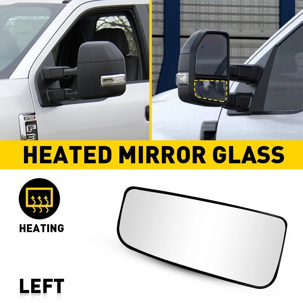 Heated Glass Mirror for Ford F150 (2015–2020) Left Driver Side Replacement