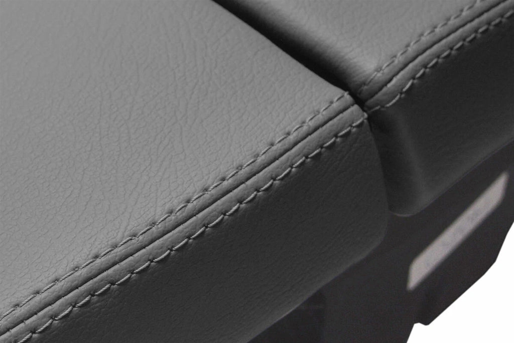 Leather Console Lid Armrest Cover for BMW E63 E64 650 (2003–2010) Gray