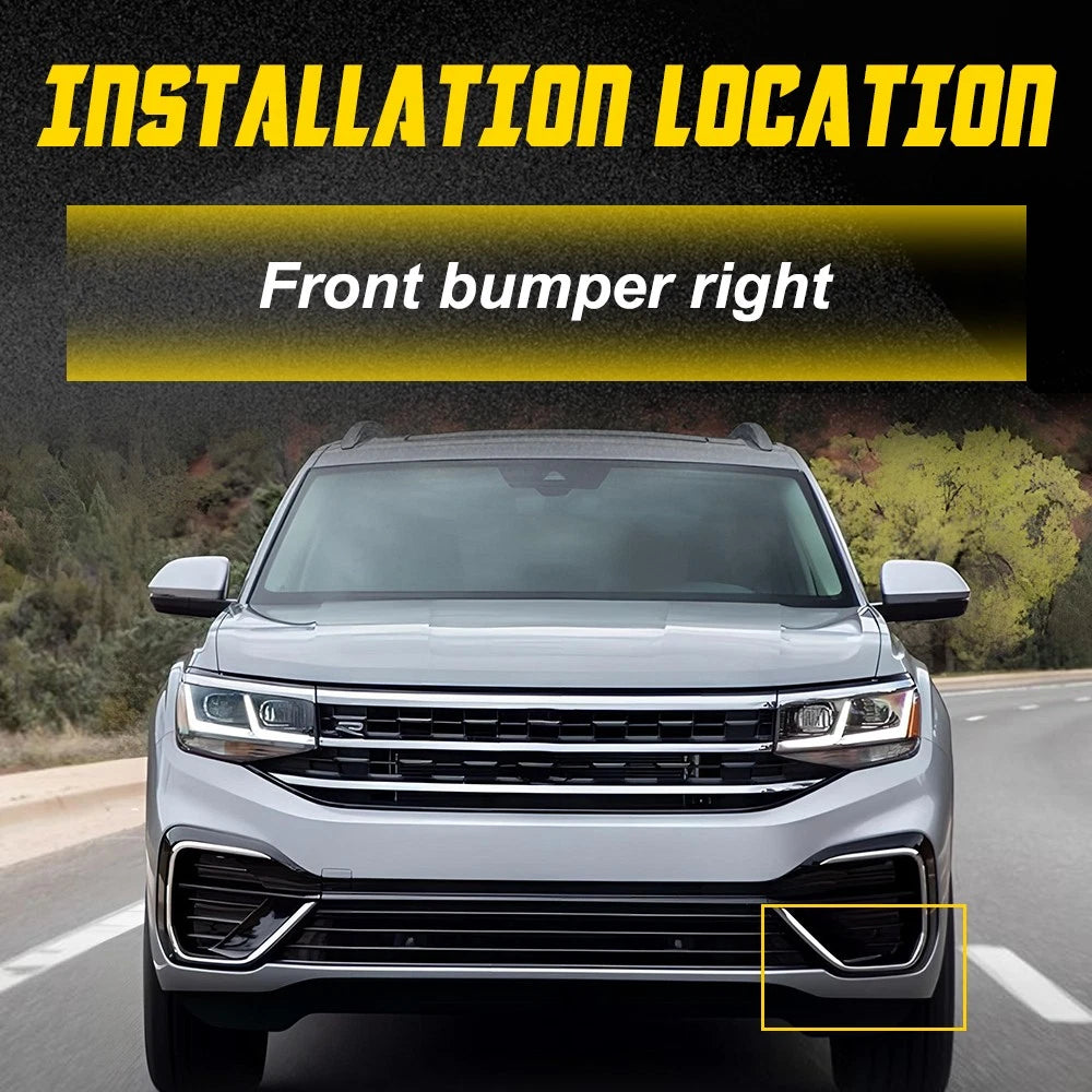 Right Front Bumper Bracket for Volkswagen Atlas (2021–2023) Black
