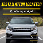 Right Front Bumper Bracket for Volkswagen Atlas (2021–2023) Black