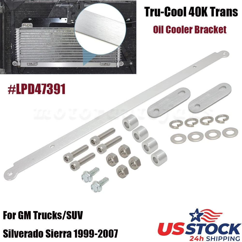 Tru-Cool 40K Transmission Cooler Bracket Kit for GM Silverado Sierra (1999–2007)