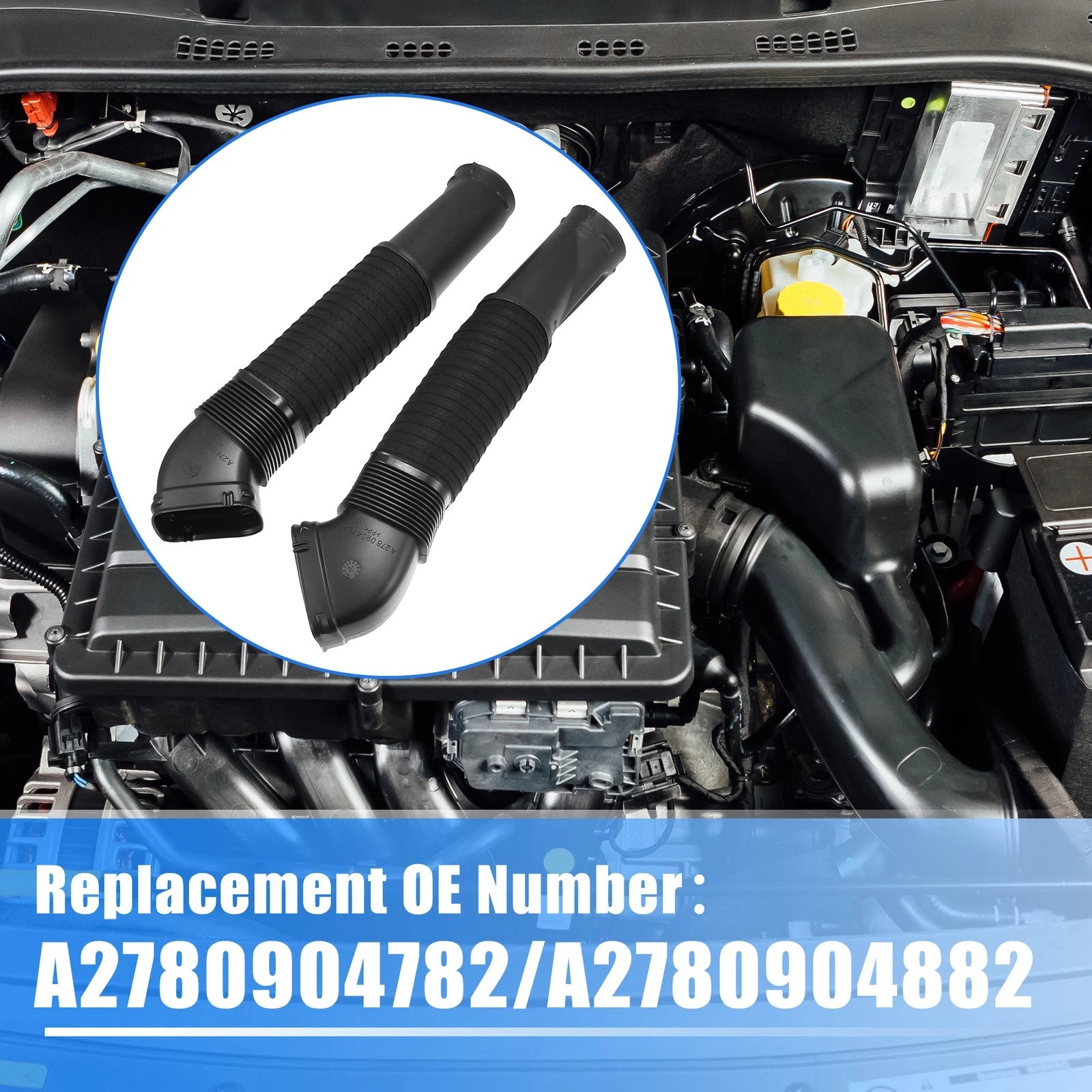 1 Pair Air Intake Hose Tube for Mercedes-Benz CL550 CL63 (2011–2014)