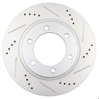 Set of 2 Drilled and Slotted Brake Disc Rotors for Toyota Tacoma 4Runner FJ