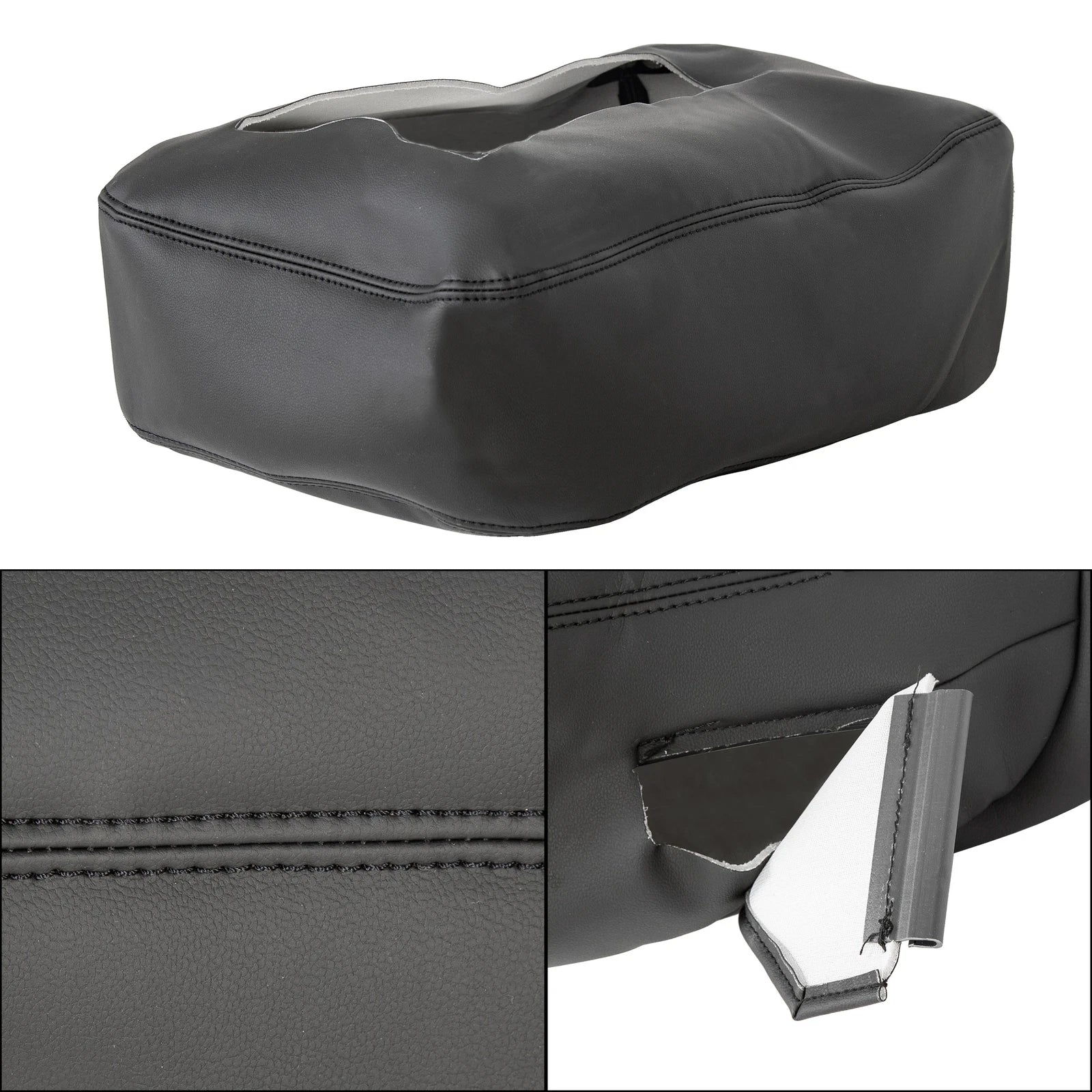 Leather Armrest Cover for Chevy Silverado 1500 2500 3500 (2007–2014)