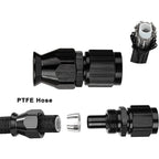 10FT Nylon Braided PTFE Fuel Line Hose Kit for Universal Applications
