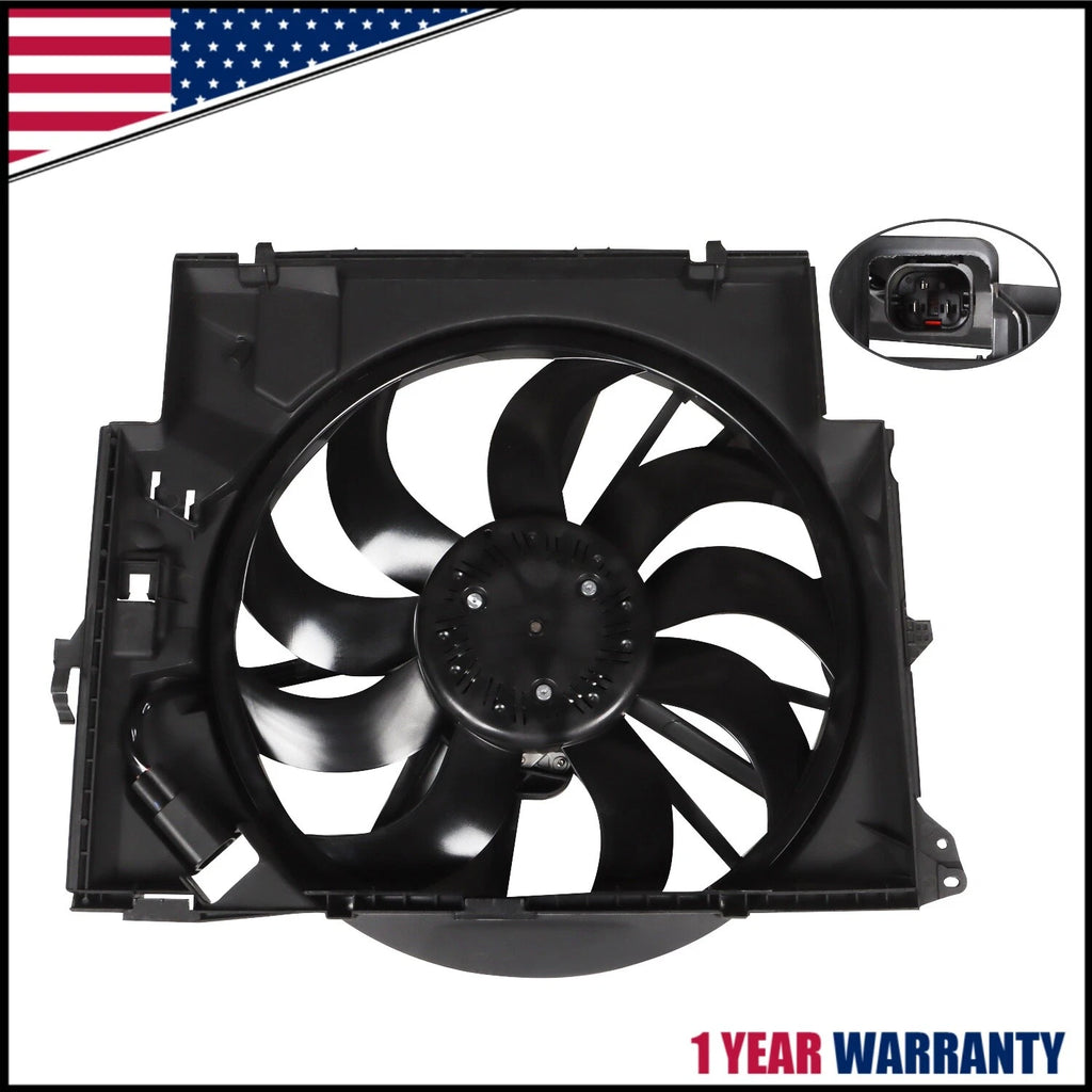 Radiator Cooling Fan Assembly for BMW 335i 335d X1 Z4 (2007–2016) 17427545366