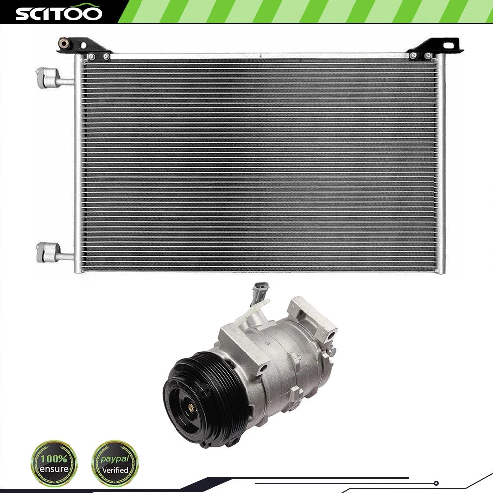 Condenser and Compressor for Chevrolet Silverado 1500 (2003–2005, 2007–2013)