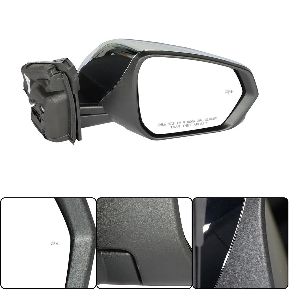 Chrome RH Side Mirror Blind Spot Signal Light for Equinox (2018-2022)