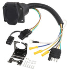 4-Way Flat to 7-Way RV Blade Trailer Wire Adapter for Vehicle-Side (57672)