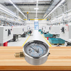 60mm Hydraulic Pressure Gauge for Monitoring 0 to 2.5MPa (Stainless Steel)