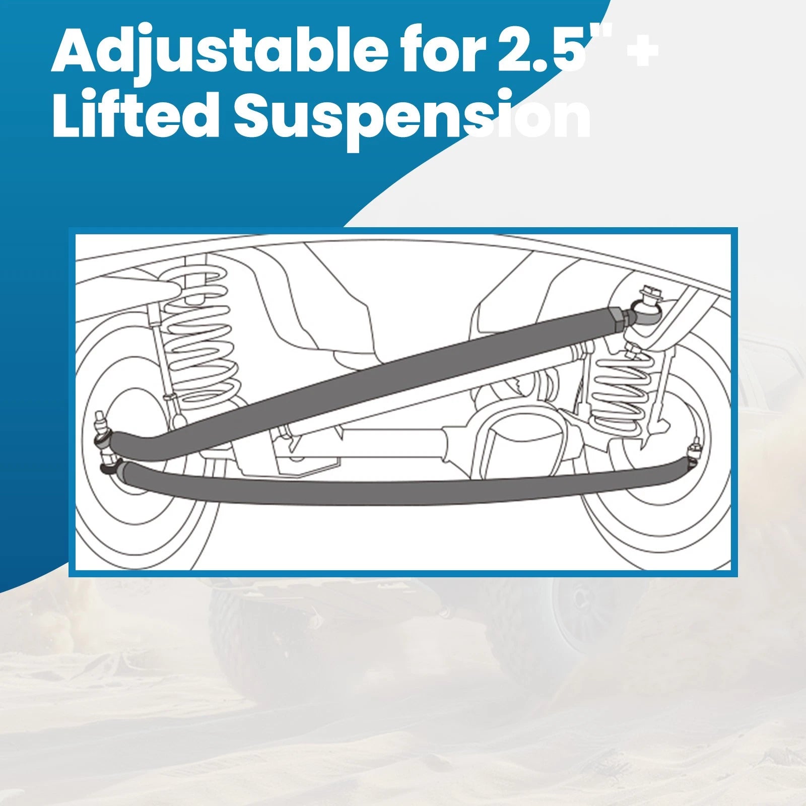 Crossover Steering Kit for Jeep Cherokee XJ (1984–2001), Grand Cherokee (1993–1995)