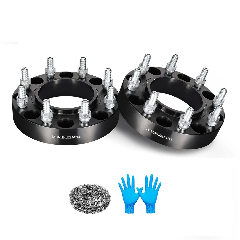 2Pcs Hub Centric Wheel Spacers 8x180 M14x1.5 for Chevy Silverado 2500 (2011–2018)