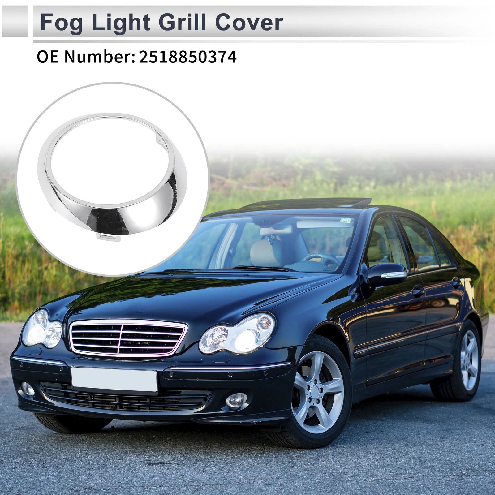 1 Pc Fog Light Grill for Mercedes Benz W251 (2006–2010) No. 2518850374