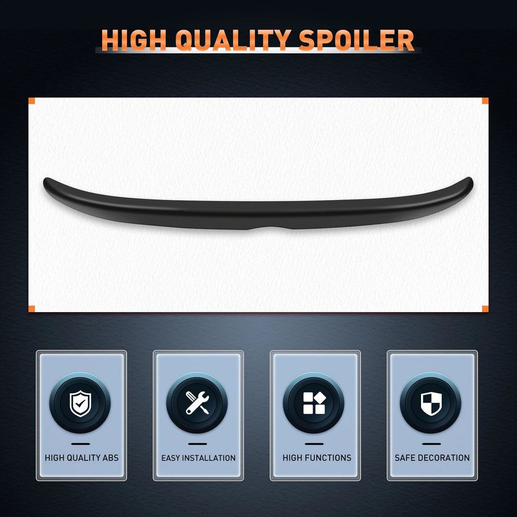 Matte Black Wing Spoiler for Toyota Camry (2007–2011)