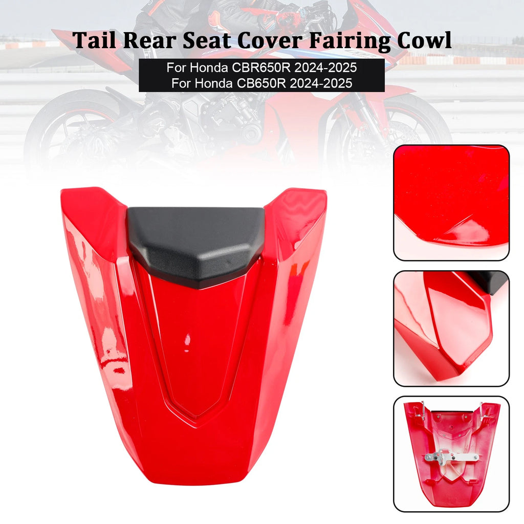 Rear Tail Seat Fairing Cover for Honda CBR650R CB650R (2024–2025) Red
