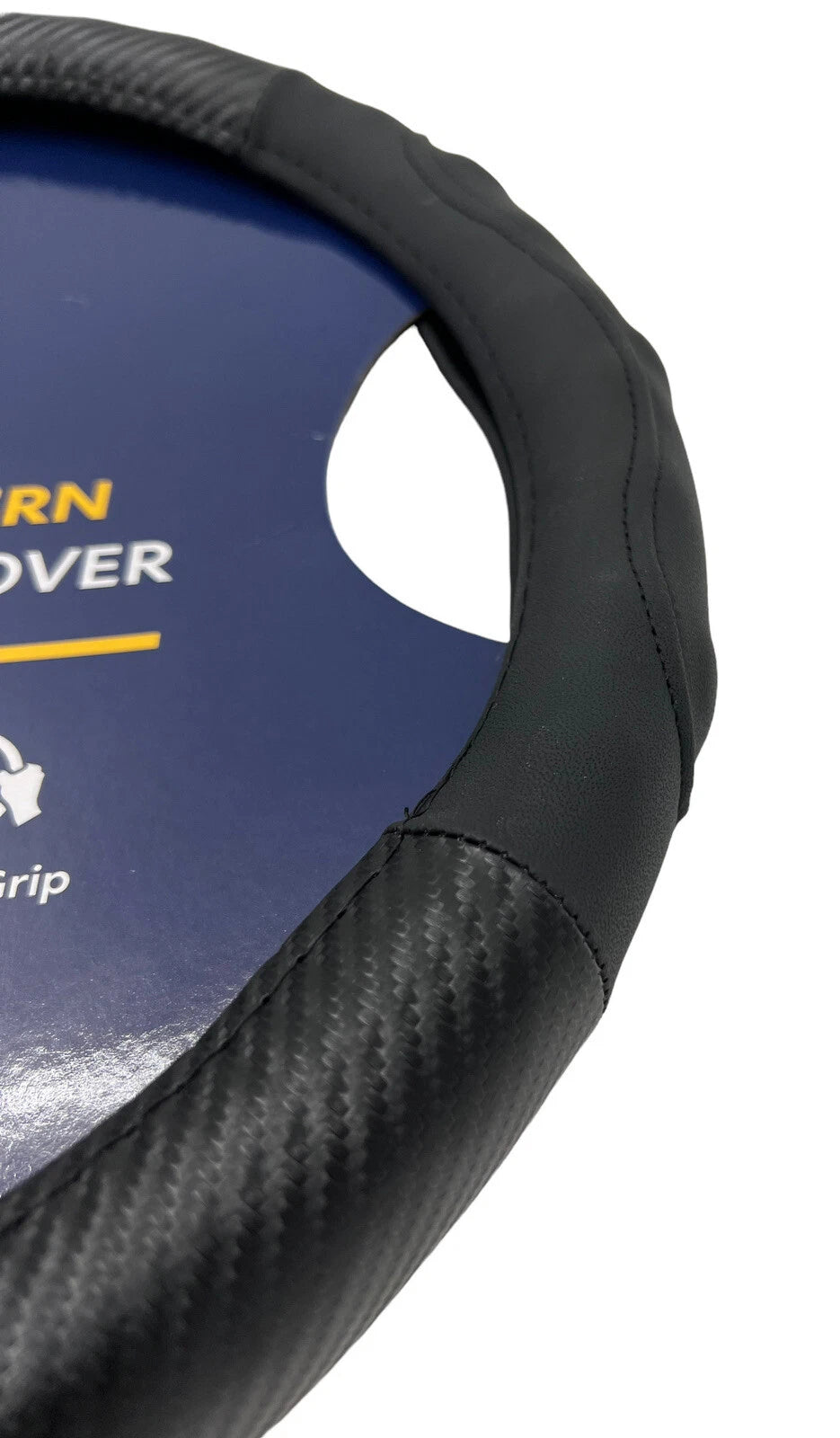 Steering Wheel Cover Style 18 Inch for Peterbilt Kenworth Black Carbon Fiber