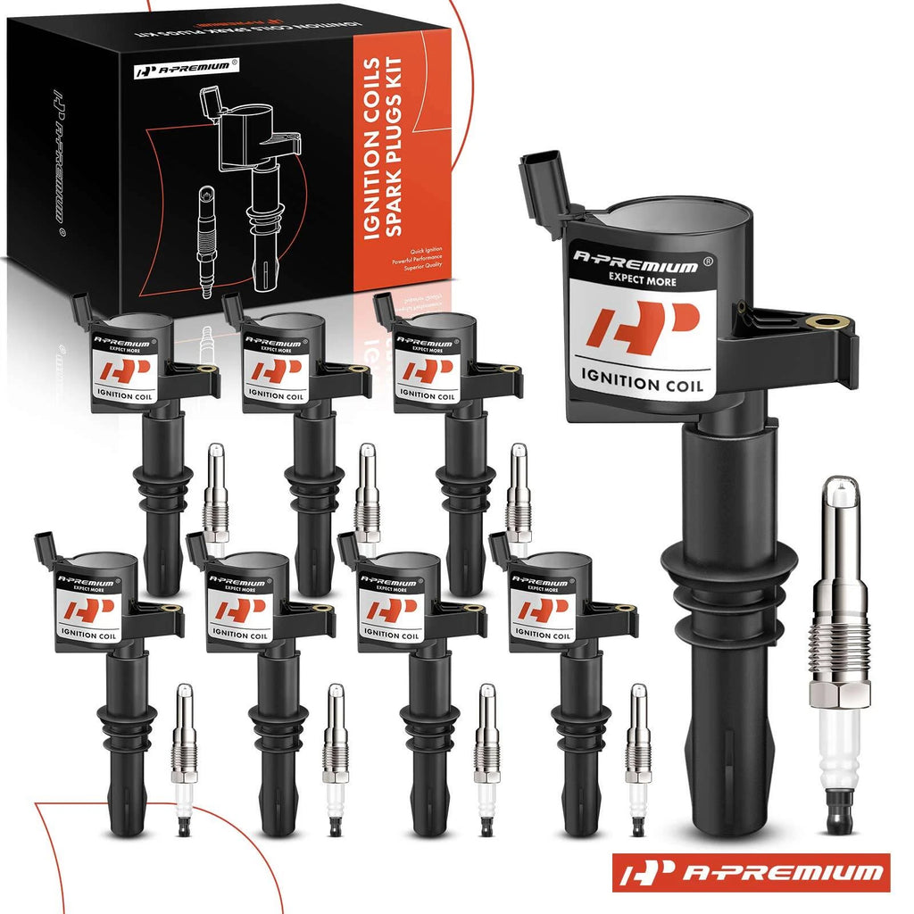 Set of 8 Ignition Coils & Spark Plugs for Ford F150 (2004–2008)