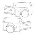 Set of 2 Front Parking Aid Sensors for Lexus Toyota (OEM)