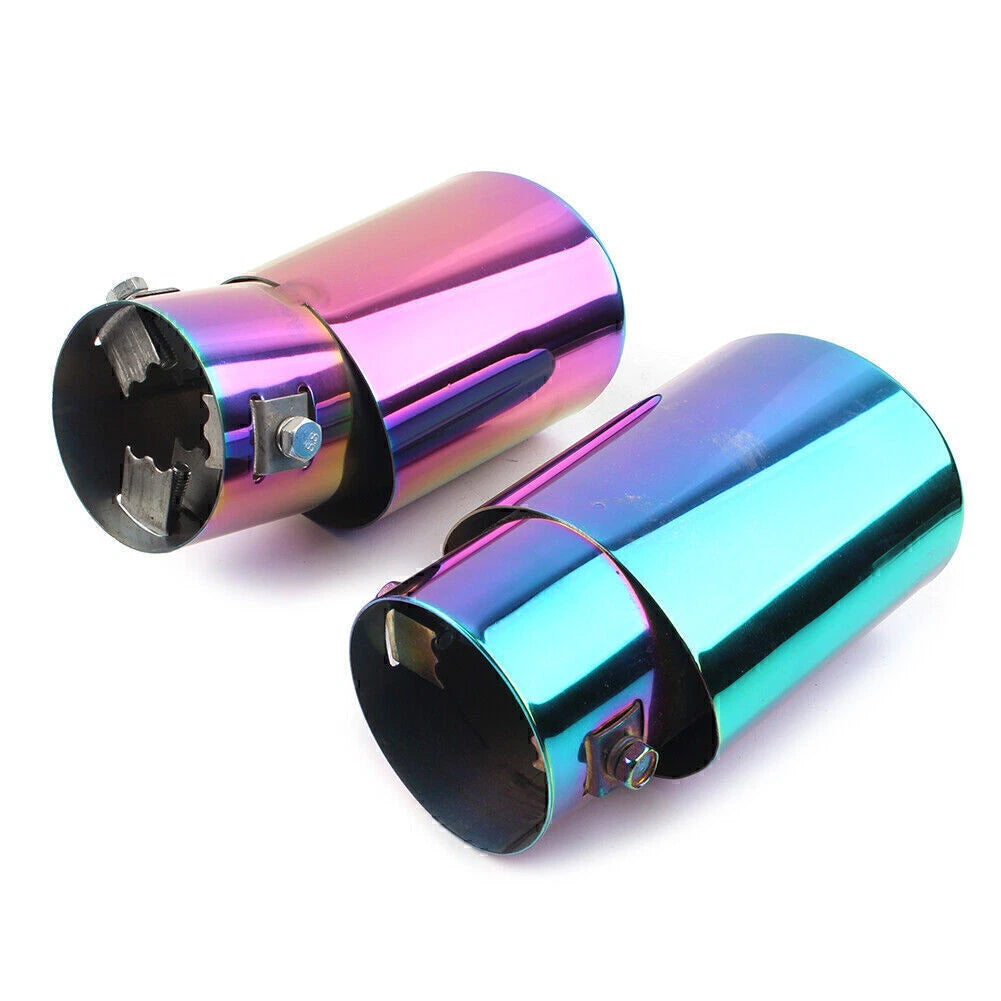 Stainless Steel Rear Exhaust Bent Pipe Tail Muffler Tip for Car