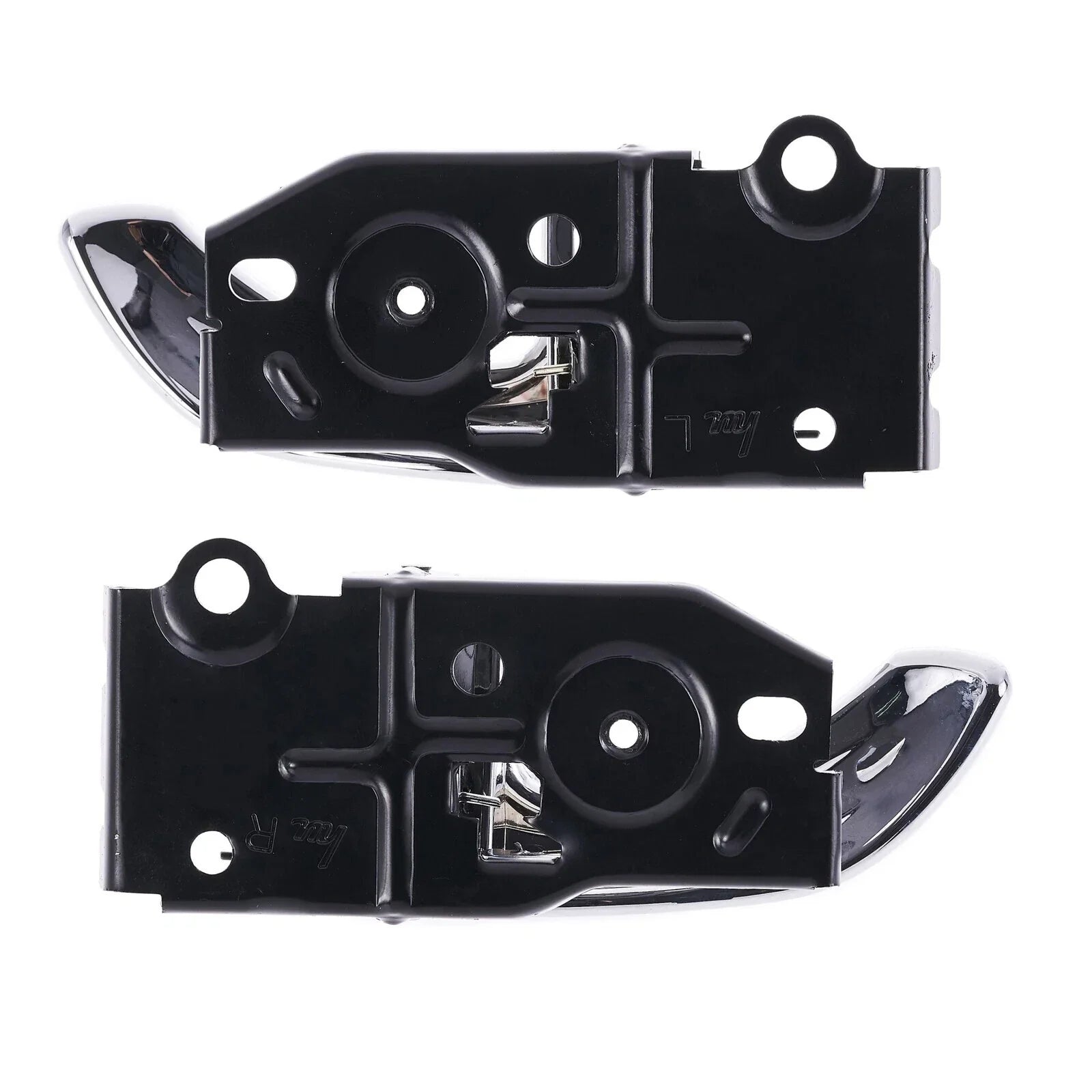 Door Handle Inner 2 x Chrome FRONT LEFT+RIGHT for Hyundai Santa Fe (2000–2005)